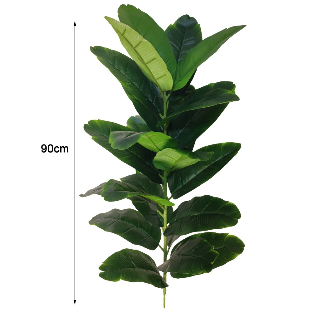 Fiddle Leaf Fig - Sztuczny drzewko figowe z zielonego plastiku,