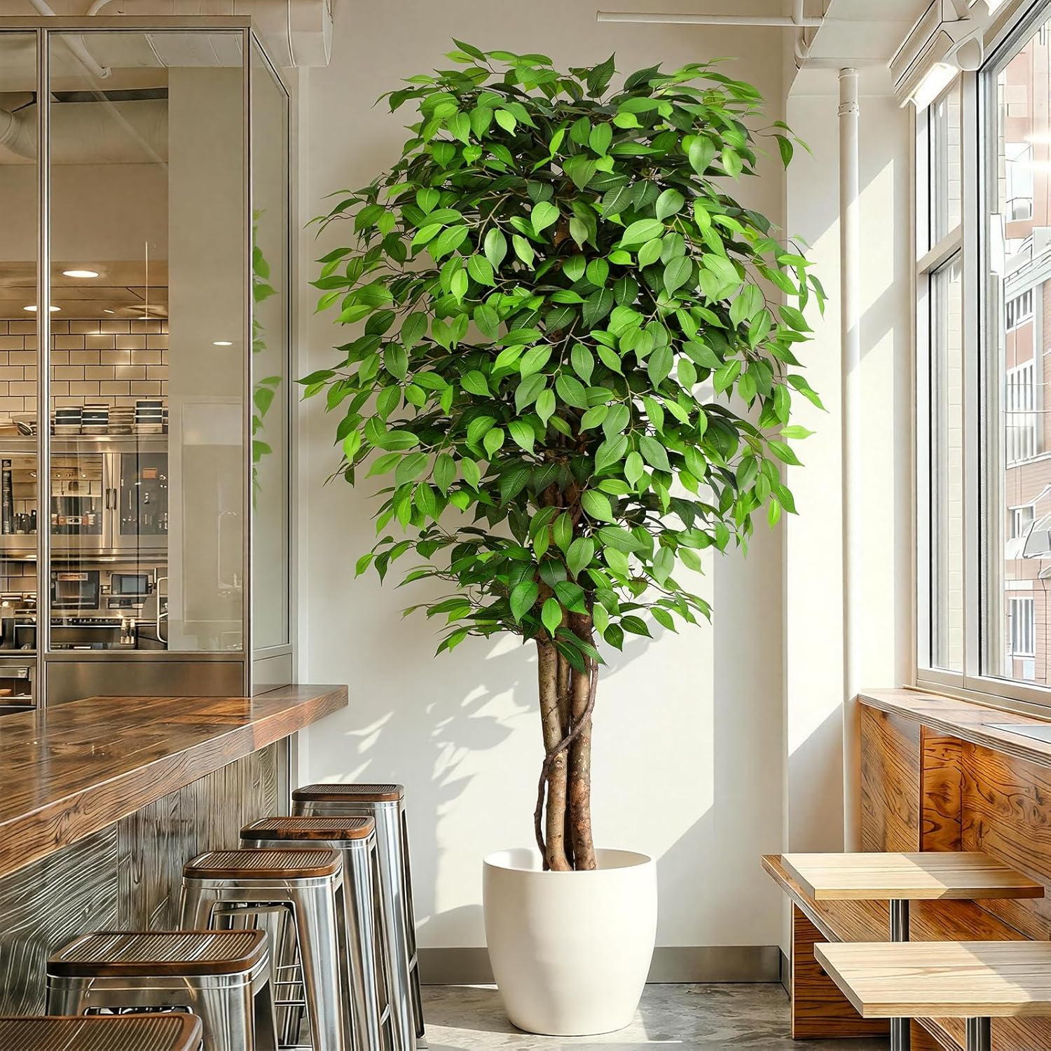 Realistyczny sztuczny drzewko  – Fiddle Leaf Fig recenzja i cena