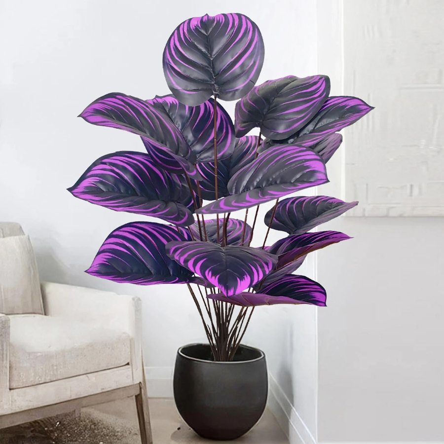 Duża sztuczna palma monstera,  – Fiddle Leaf Fig recenzja i cena